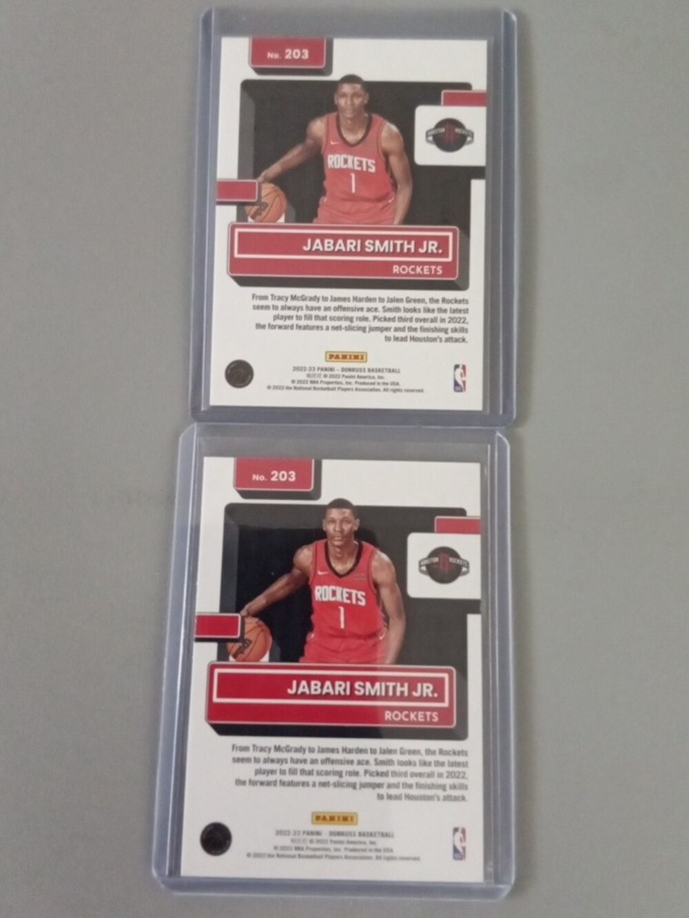 Panini Jabari Smith Jr Rockets Rookie Basketball Card Lot. - Picture 2 of 6